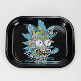 Novelty Metal Rolling Trays -Small Tray Smoking Cat Distribution Crazy Man