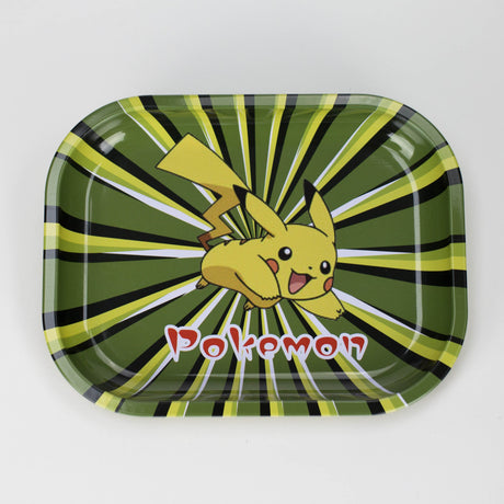 Novelty Metal Rolling Trays -Small Tray Smoking Cat Distribution PM Game Character