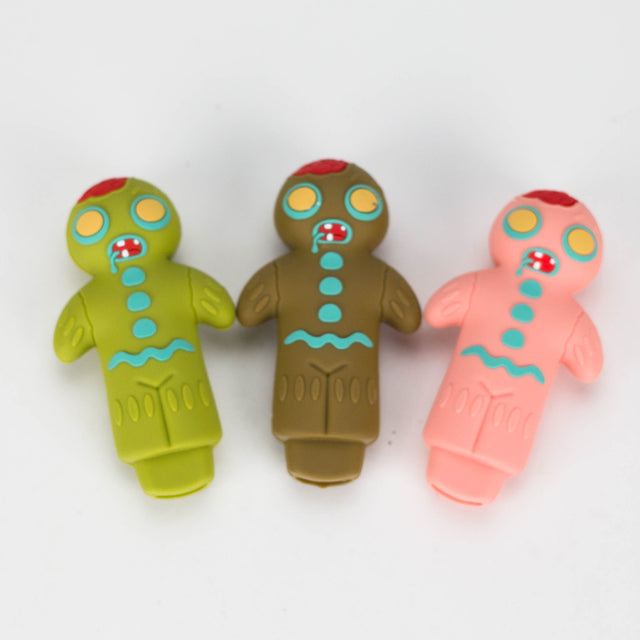 3" Gingerbread Hand pipe Silicone Pipe JJ Distribution