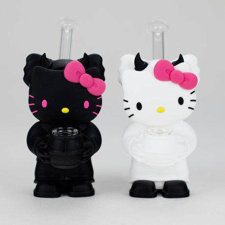 5.5" Devil Kitty Silicone Water Pipe-Assorted [YS-389] Silicone Bong JJ Distribution