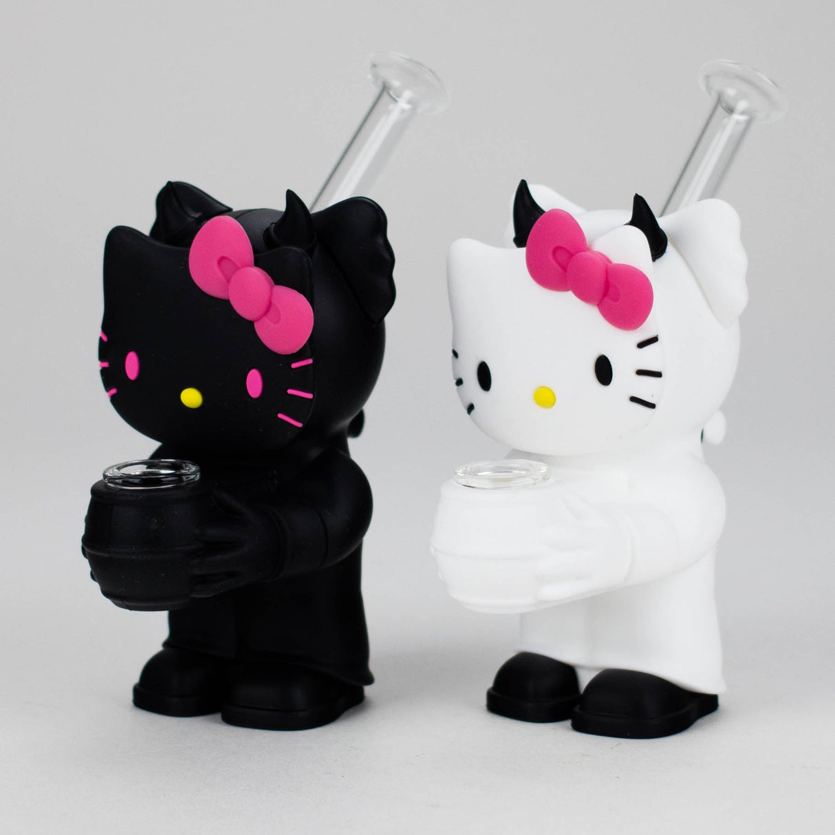 5.5" Devil Kitty Silicone Water Pipe-Assorted [YS-389] Silicone Bong JJ Distribution