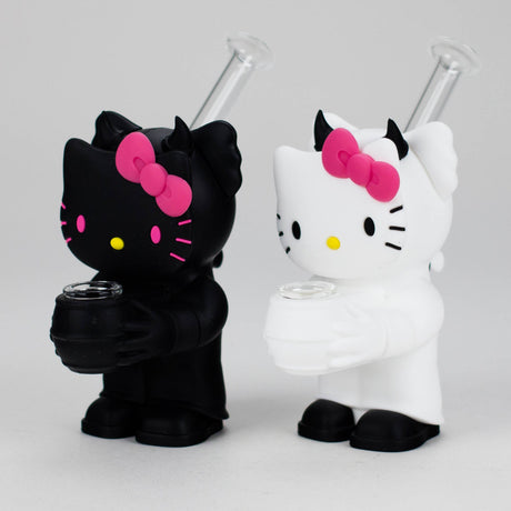 5.5" Devil Kitty Silicone Water Pipe-Assorted [YS-389] Silicone Bong JJ Distribution