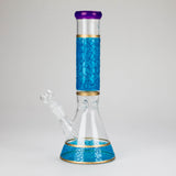12" Printed beaker glass water bong-Assorted Glass Bong Bongzie Smokes