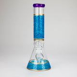 12" Printed beaker glass water bong-Assorted Glass Bong Bongzie Smokes