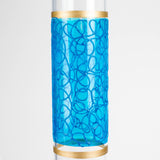 12" Printed beaker glass water bong-Assorted Glass Bong Bongzie Smokes