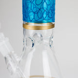 12" Printed beaker glass water bong-Assorted Glass Bong Bongzie Smokes