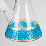 12" Printed beaker glass water bong-Assorted Glass Bong Bongzie Smokes