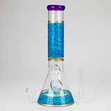 12" Printed beaker glass water bong-Assorted Glass Bong Bongzie Smokes