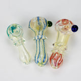 3" to 3.5" assorted color glass pipe Jar of 10 Glass Pipe Bongzie Smokes