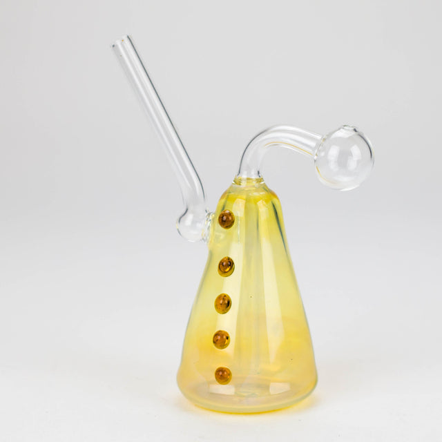 7" Gold Snooper oil burner Glass Rig Bongzie Smokes