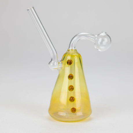 7" Gold Snooper oil burner Glass Rig Bongzie Smokes