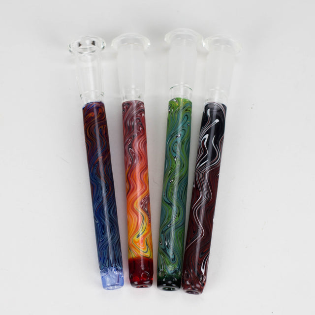Mooks Glass | Rewig Downstems-Assorted colors Downstem · Bowlstem Smoking Cat Distribution 4 inches