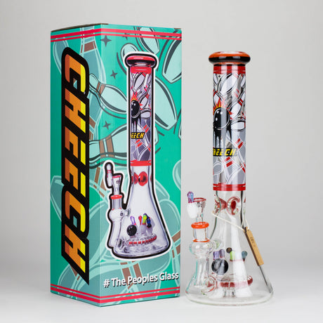 Cheech | 15" Bowling Pin Perc Bong CHE-355 Glass Bong Smoking Cat Distribution