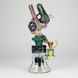 Cheech | 12.5" Pistalado Bong CHE-356 Glass Bong Smoking Cat Distribution