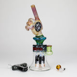 Cheech | 12.5" Pistalado Bong CHE-356 Glass Bong Smoking Cat Distribution