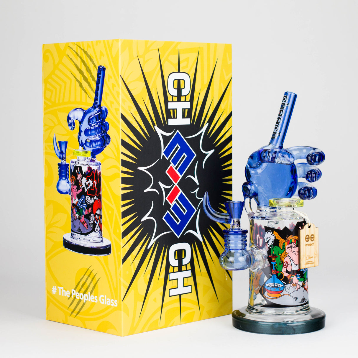 Cheech | 11" the Dude Bong Glass Bong Smoking Cat Distribution