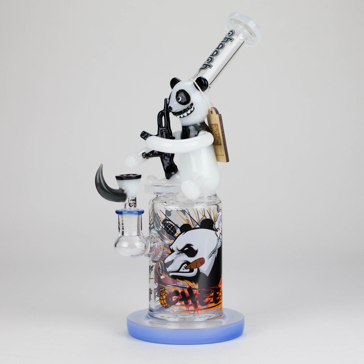 Cheech | 11" The Panda Bong CHE-331 Glass Bong Smoking Cat Distribution