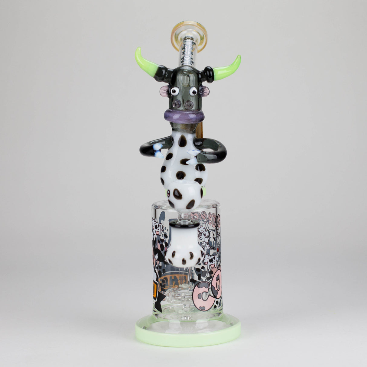 Cheech | 11" The Cow Bong - CHE 333 Glass Bong Smoking Cat Distribution