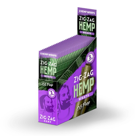 Zig Zag Hemp Wraps Flavored - 25 pouches Box_1