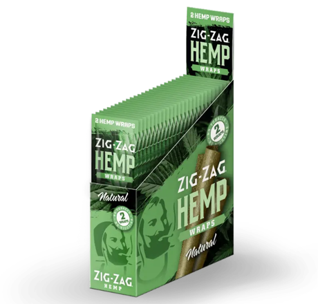 Zig Zag Hemp Wraps Flavored - 25 pouches Box_2
