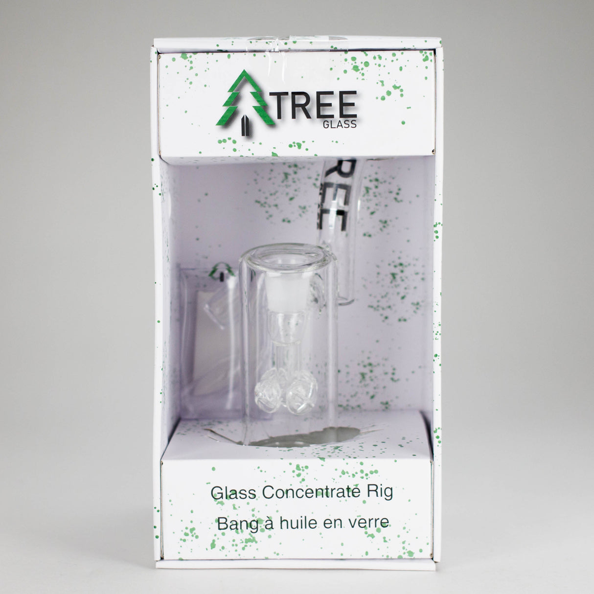Tree Glass | 9" Glass Rig Cluster Perc with Banger Glass Rig Maq Distributors