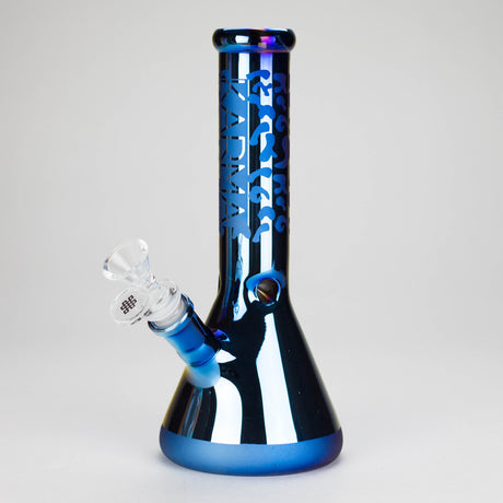 Karma | 9" Beaker Blue Metallic Glass Bong Glass Bong Maq Distributors
