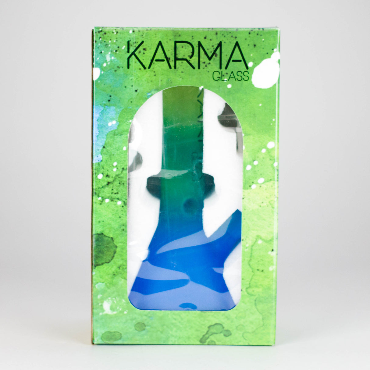 Karma | 9" Beaker 3 Toned Frosted Glass Bong Glass Bong Maq Distributors