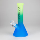 Karma | 9" Beaker 3 Toned Frosted Glass Bong Glass Bong Maq Distributors