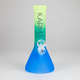 Karma | 9" Beaker 3 Toned Frosted Glass Bong Glass Bong Maq Distributors