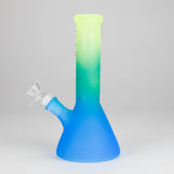 Karma | 9" Beaker 3 Toned Frosted Glass Bong Glass Bong Maq Distributors
