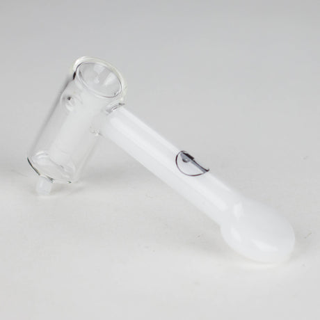 Tree Glass | 4.5" Thin Showerhead Hammer Glass Bubbler Glass Pipe Maq Distributors White