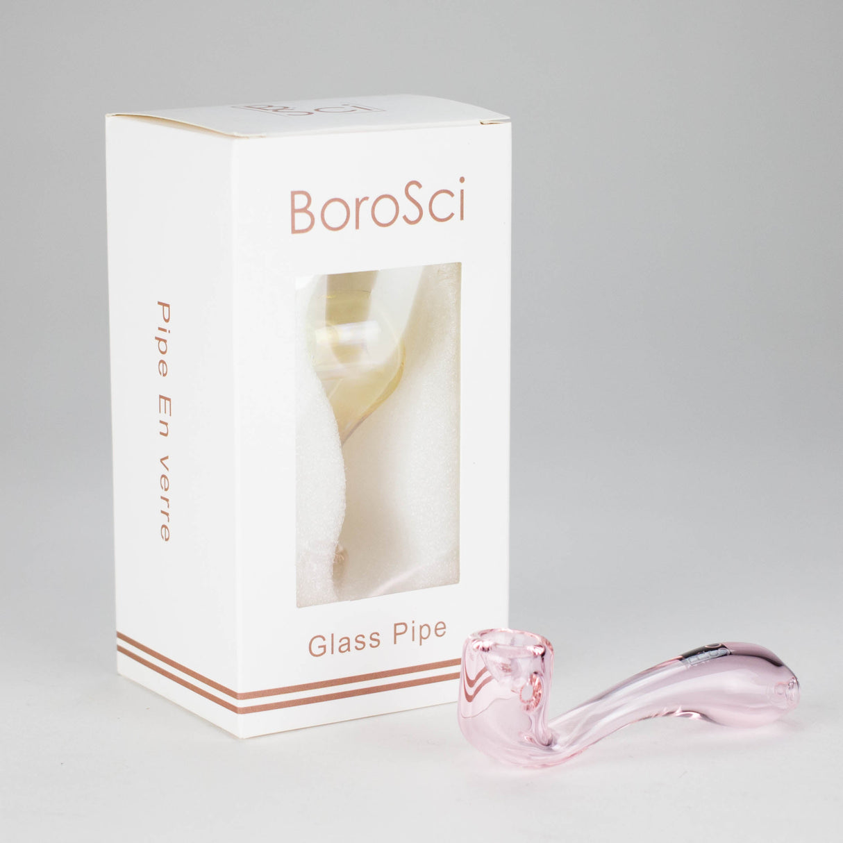 BoroSci | 4" Mini Sherlock Glass Pipe Glass Pipe Maq Distributors