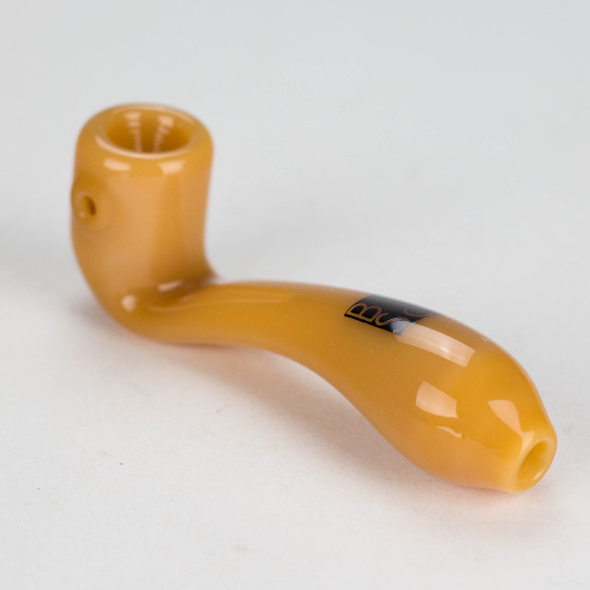 BoroSci | 4" Mini Sherlock Glass Pipe Glass Pipe Maq Distributors Yellow