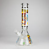 14" 7 mm Glass Bong With Pirate Design Glass Bong 777 Smoke Design2