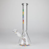 WellCann | 11" Beaker Glass Bong Glass Bong Smoking Cat Distribution Rainbow