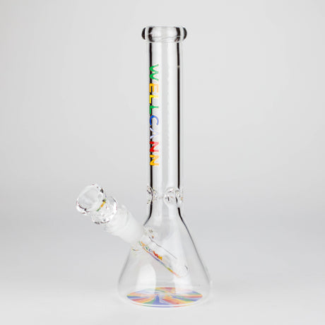 WellCann | 10" Beaker Glass Bong Glass Bong Smoking Cat Distribution