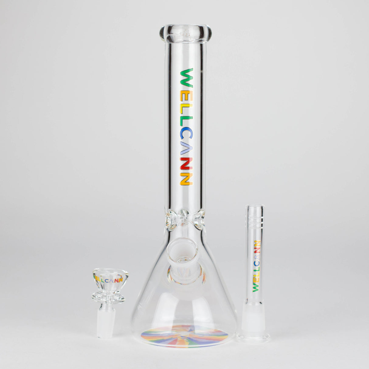 WellCann | 10" Beaker Glass Bong Glass Bong Smoking Cat Distribution