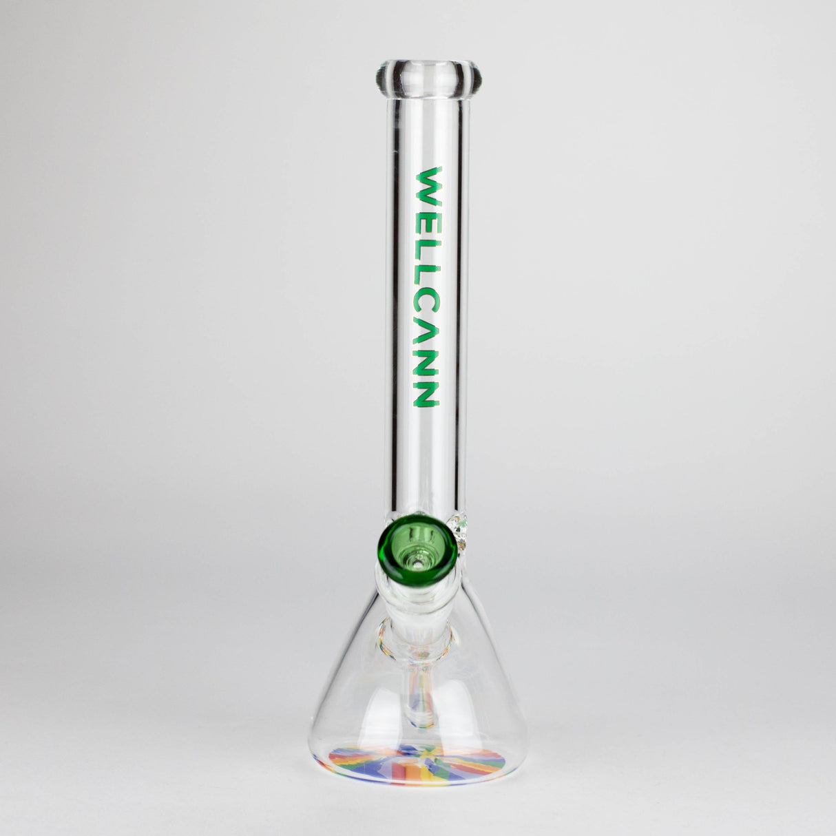 WellCann | 11" Beaker Glass Bong Glass Bong Smoking Cat Distribution
