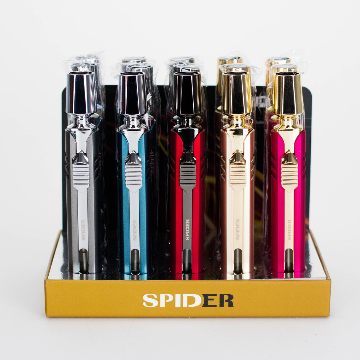 Spider | Refillable Torch Lighter [SP-993A] - 15/Display Torch The MST