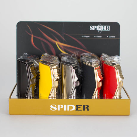 Spider | Refillable Torch Lighter with Cigar Punch [SP-581] - 20/Display Torch The MST