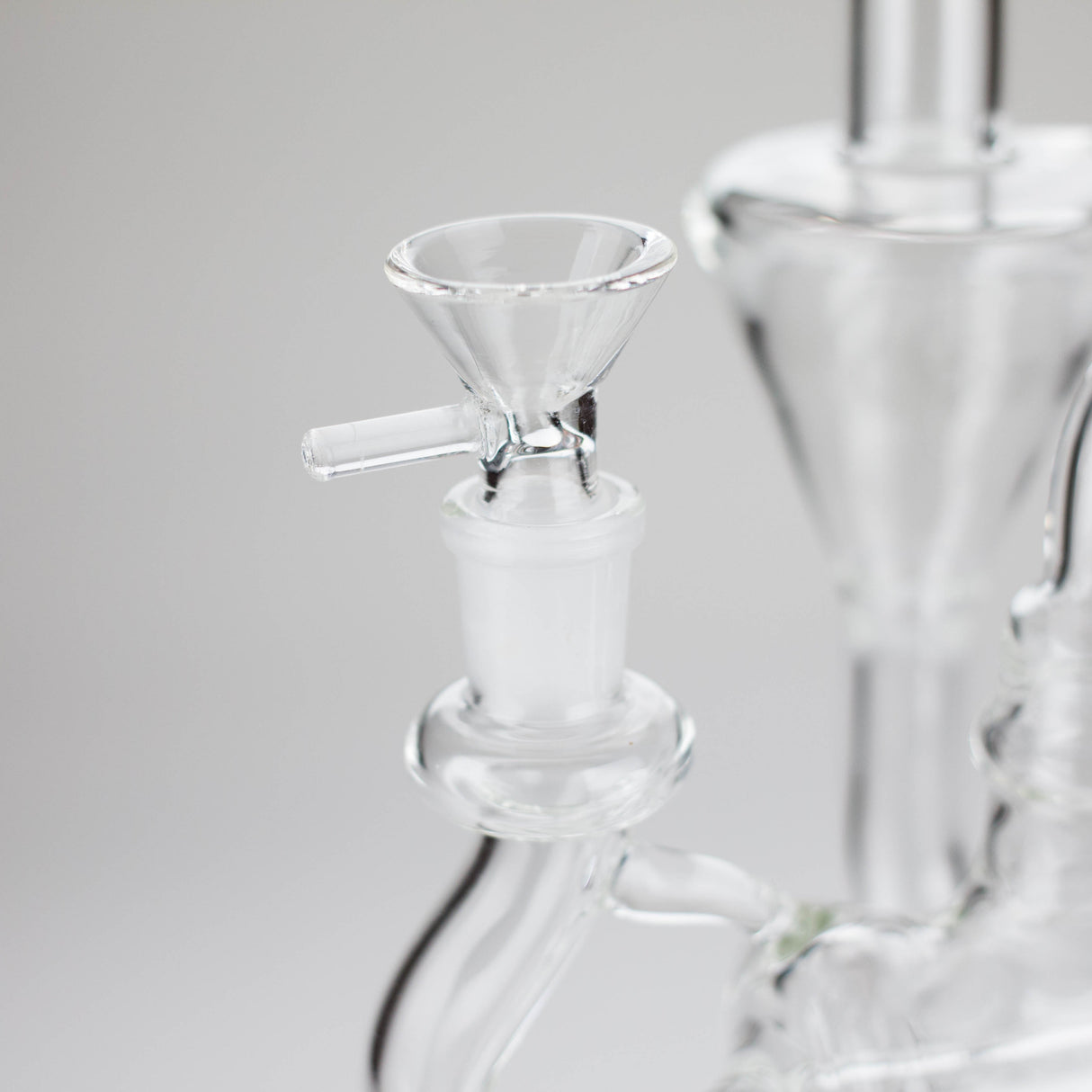 11″ Clear Recycler Glass Bong with inline diffuser [C8032] Glass Bong Canadian Distributor