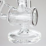 11″ Clear Recycler Glass Bong with inline diffuser [C8032] Glass Bong Canadian Distributor