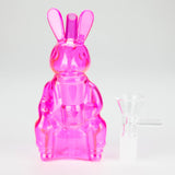 6″ Pink Bunny Soft Glass Bong [HL011] Glass Bong Canadian Distributor