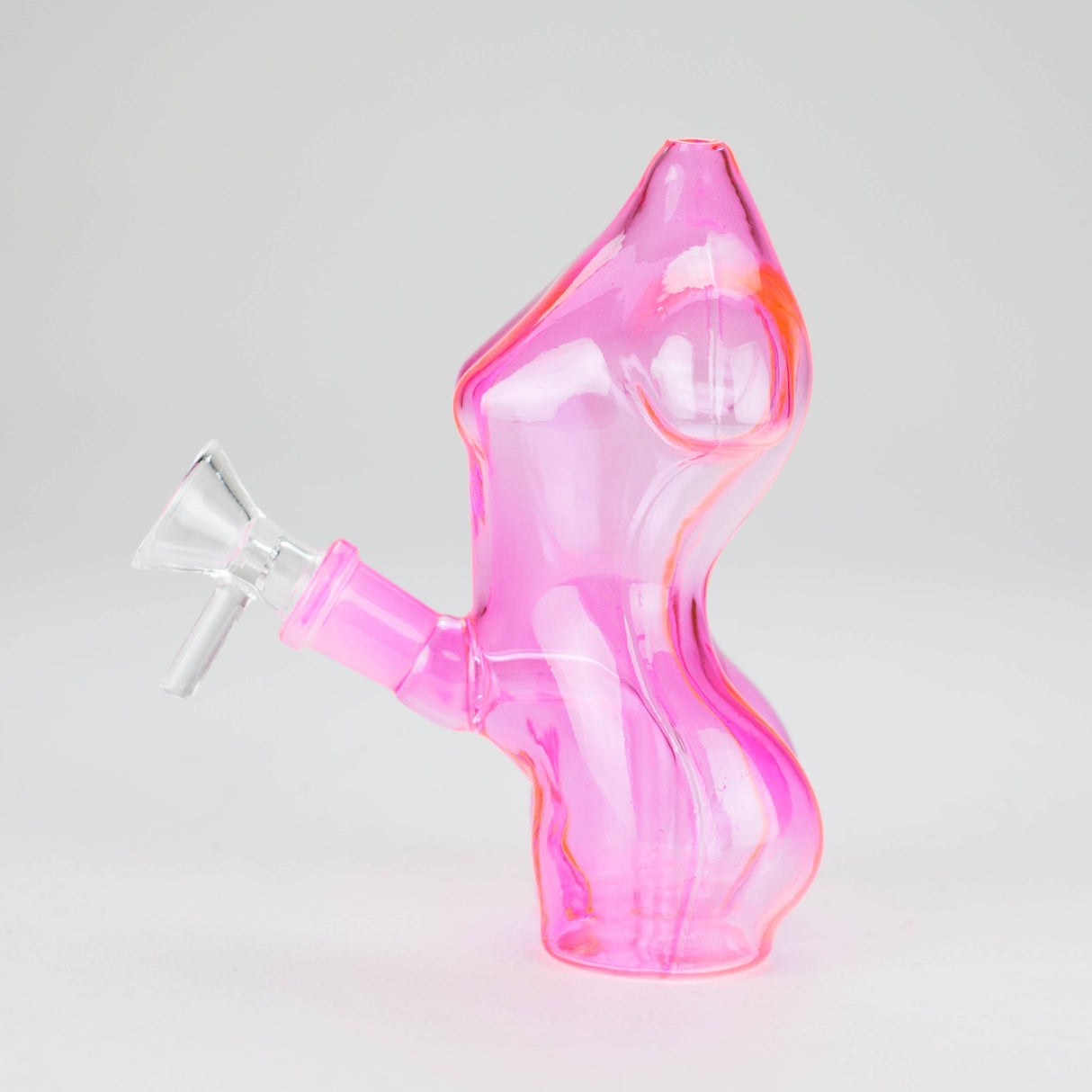 4″ Pink Lady Soft Glass Bong [TX218] Glass Bong Canadian Distributor