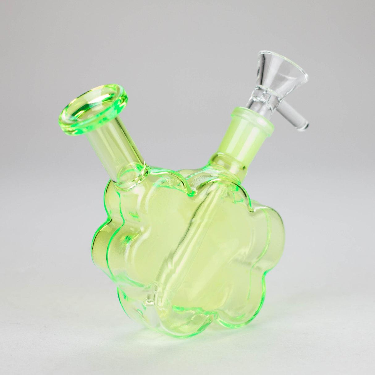 4″ Green Flower Soft Glass Bong [TX216] Glass Bong Canadian Distributor