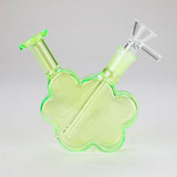 4″ Green Flower Soft Glass Bong [TX216] Glass Bong Canadian Distributor