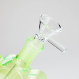 4″ Green Flower Soft Glass Bong [TX216] Glass Bong Canadian Distributor