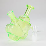 4″ Green Flower Soft Glass Bong [TX216] Glass Bong Canadian Distributor