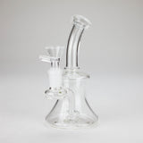 6″ Clear Glass Bong with water diffuser [DCK-017] Glass Bong Canadian Distributor
