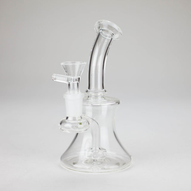 6″ Clear Glass Bong with water diffuser [DCK-017] Glass Bong Canadian Distributor